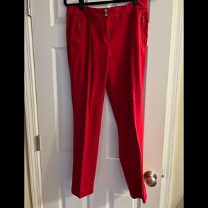 Red dress pants